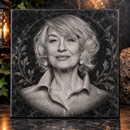 Retrato fotográfico personalizado – Azulejo de cerámica grabado