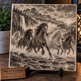 Carrera de la Libertad – Azulejo de cerámica grabado
